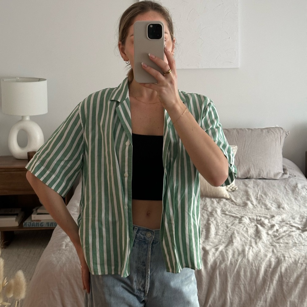 Uniqlo Linen Shirt - Xs